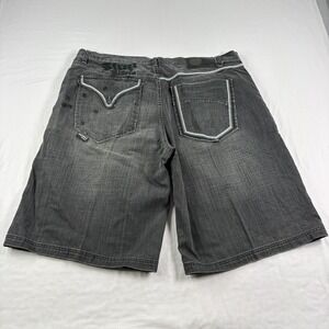 Vintage Akademiks Jean Shorts Mens 44 Denim Jorts Baggy Skater Embroidered Y2K